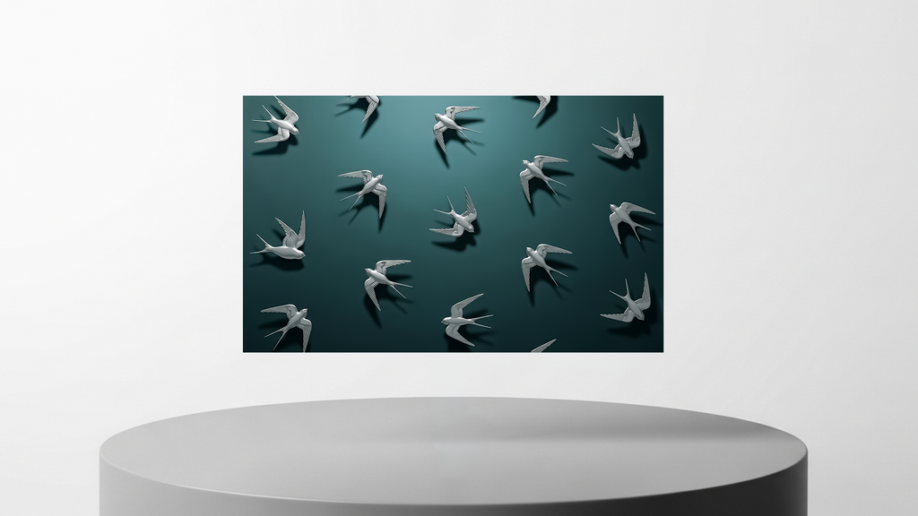 Design Inlay - Swallows (Scattered)